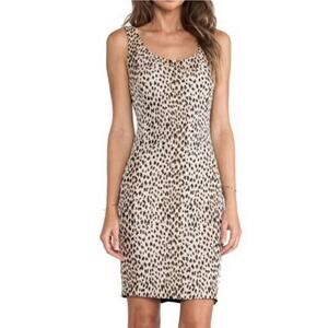 Diane Von Furstenberg Arianna Leopard Print Dress - size 8